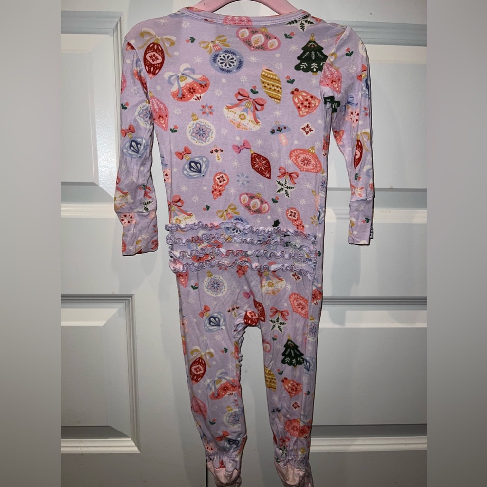 Posh Peanut - Holly Christmas Pattern - Bamboo Sleeper - 12-18 months